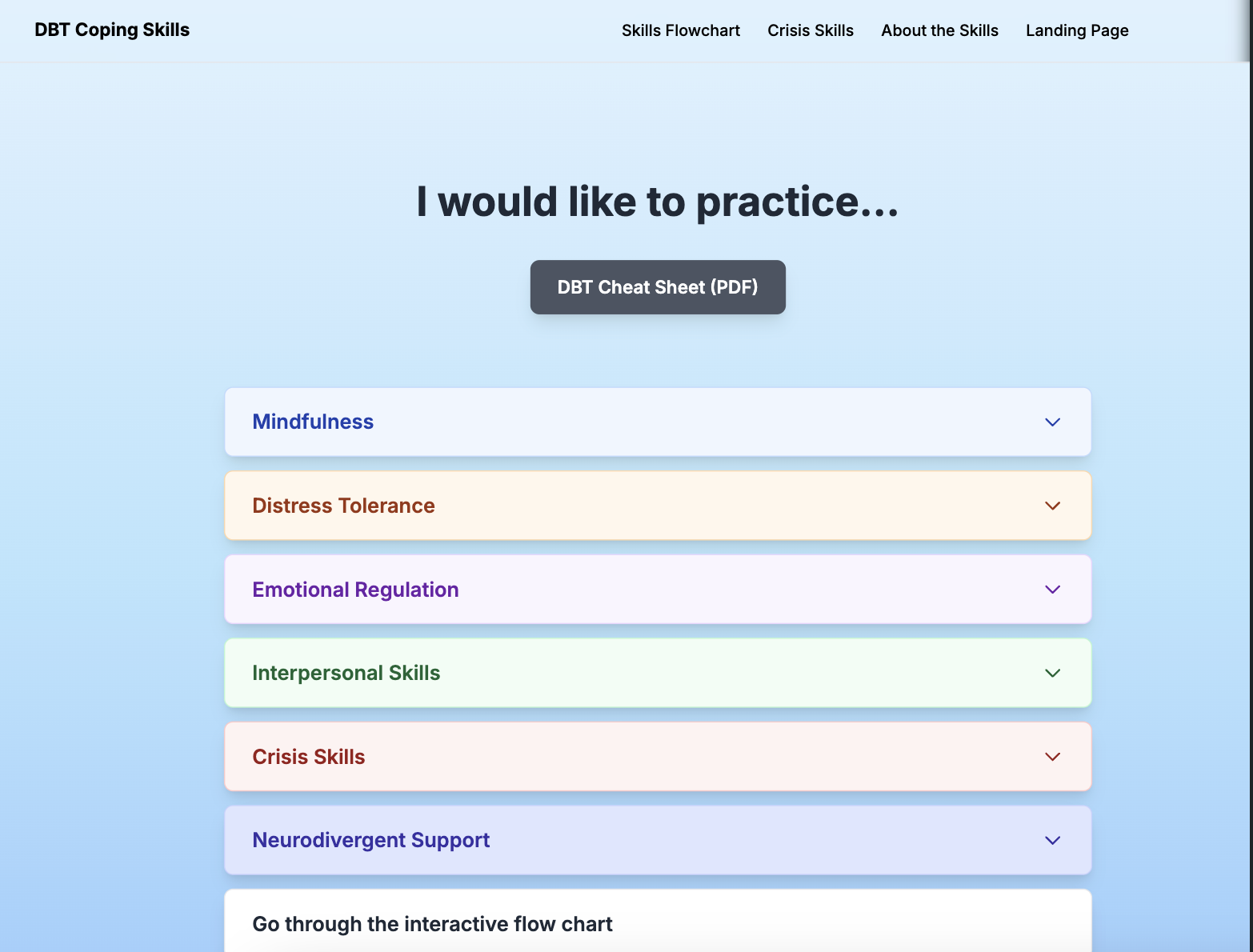 DBT Coping Skills screenshot